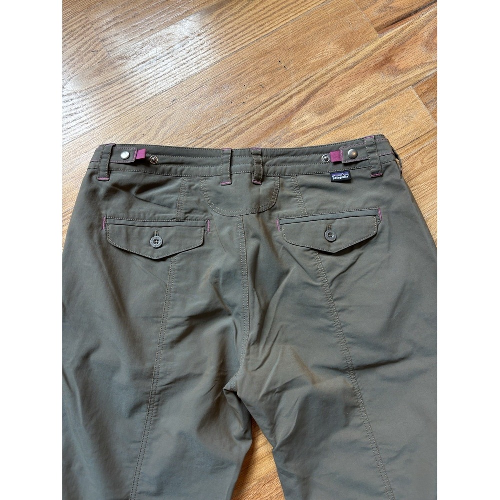 Patagonia Women's Byway Cargo Pant Sz 8 Convertible Seaweed Green Iridescent - Picture 7 of 10